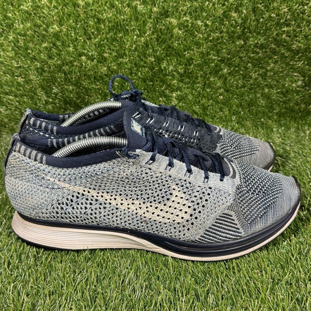 Nike Flyknit Racer Blue Tint Men’s sz 13 Style: 862713-401 Blue tint